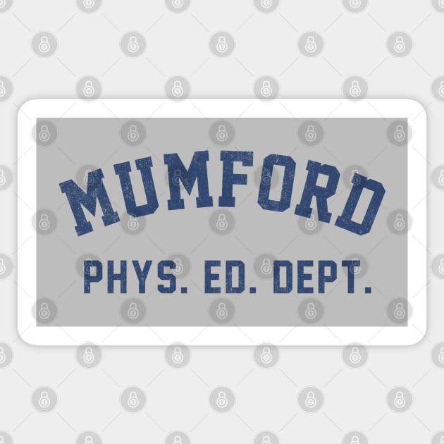 Mumford phys. ed. dept. - vintage Beverly Hills cop logo Sticker by BodinStreet